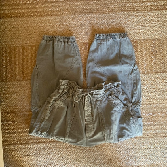 Free People Wind Drift Convertible Cargo Linen and Cotton Utility Pants - Picture 5 of 10